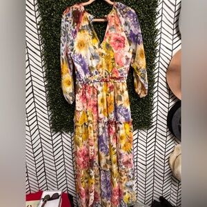 Floral Multicolor Maxi Dress